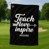 Teach Love Inspire Red For Ed1 Golf Towel thumb 1