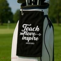 Teach Love Inspire Red For Ed1 Golf Towel thumb 2