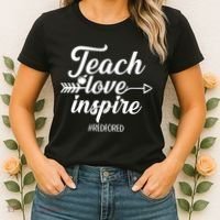 Teach Love Inspire Red For Ed1 Women's T-Shirt thumb 2