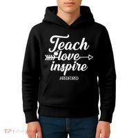 Teach Love Inspire Red For Ed1 Kids Hoodie thumb 4