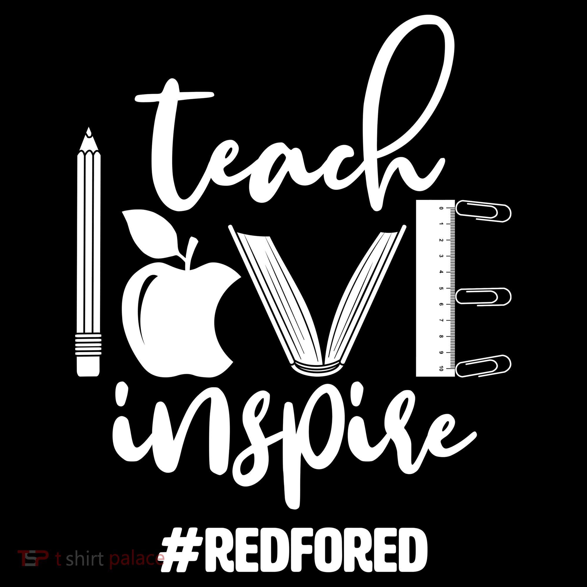 Teach Love Inspire #REDFORED Women's Hoodie