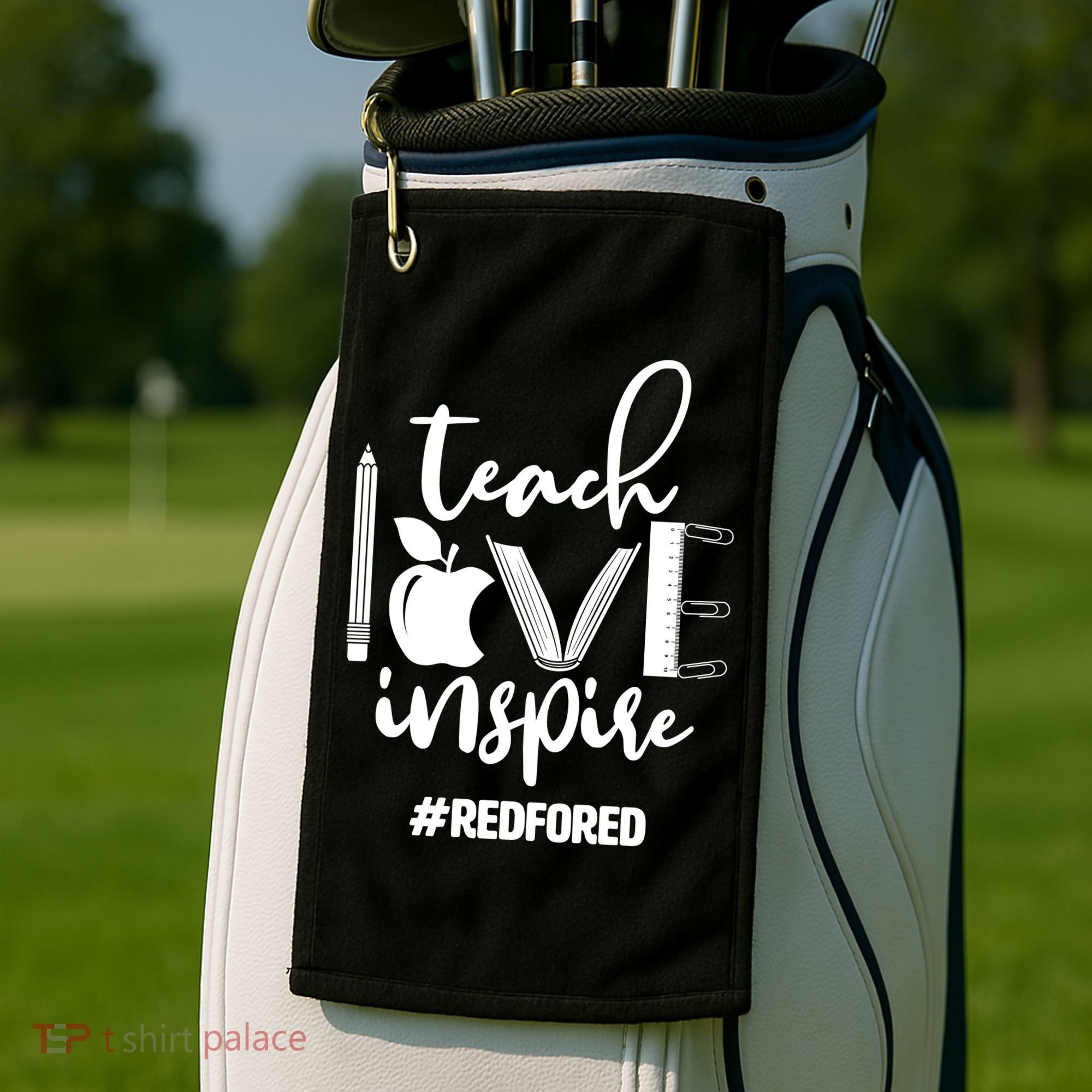 Teach Love Inspire #REDFORED Golf Towel