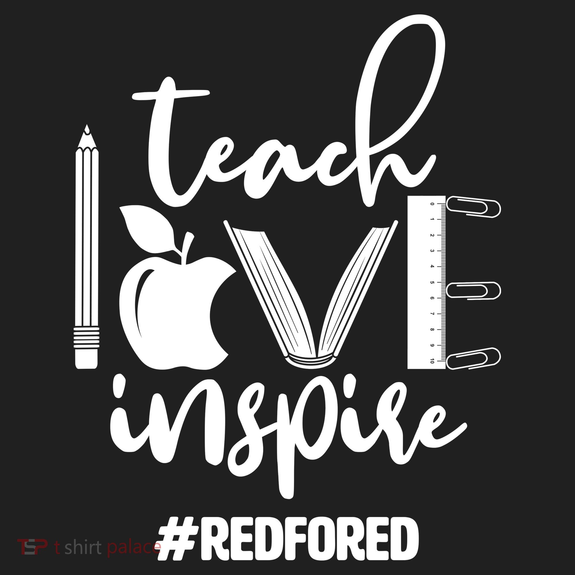 Teach Love Inspire #REDFORED Golf Towel