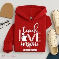 Teach Love Inspire #REDFORED Hoodie thumb 4