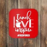 Teach Love Inspire #REDFORED Coaster thumb 0