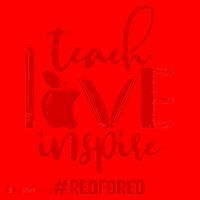 Teach Love Inspire #REDFORED Santa Hat thumb 1