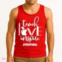 Teach Love Inspire #REDFORED Tank Top thumb 3