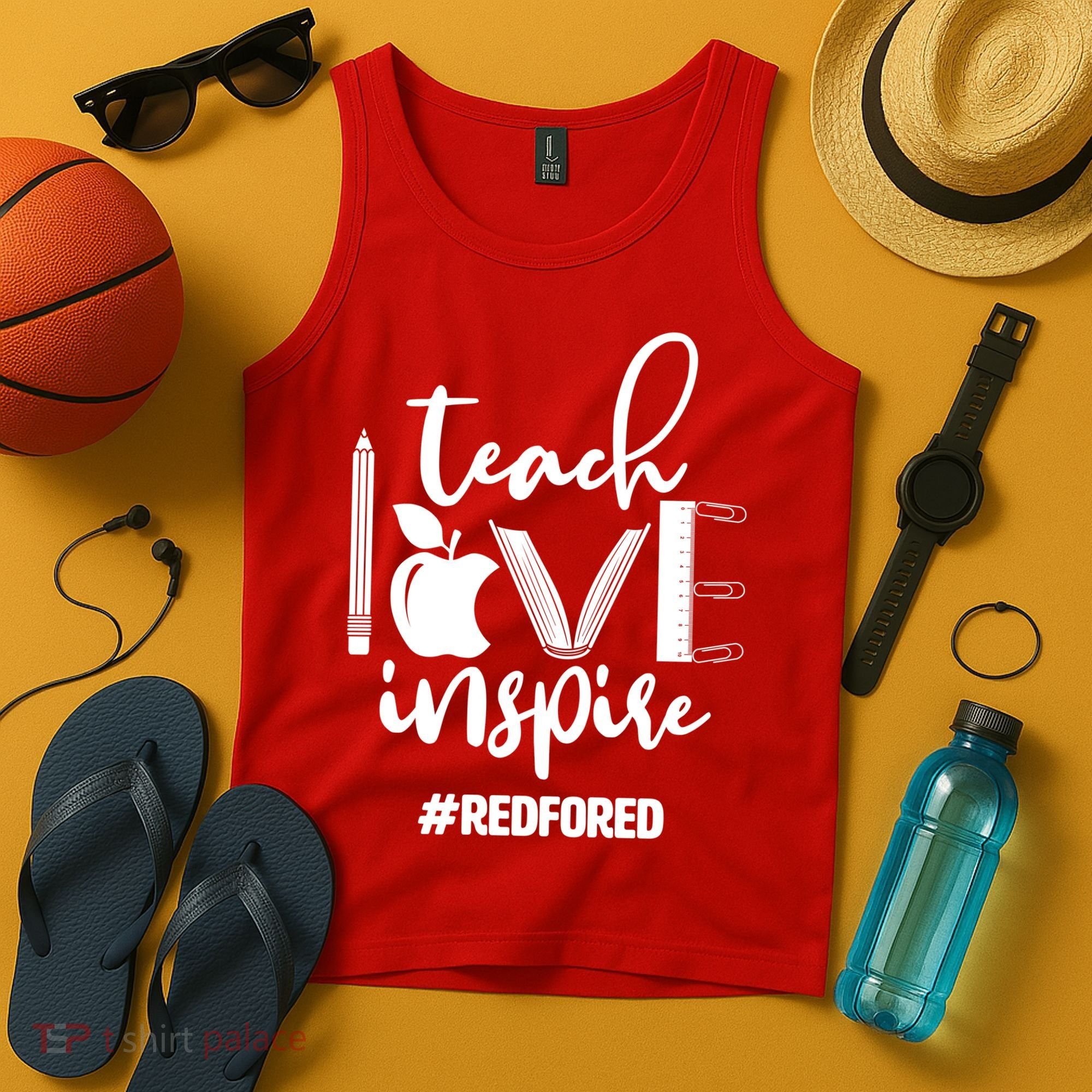 Teach Love Inspire #REDFORED Tank Top