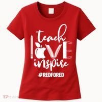 Teach Love Inspire #REDFORED Women's T-Shirt thumb 0