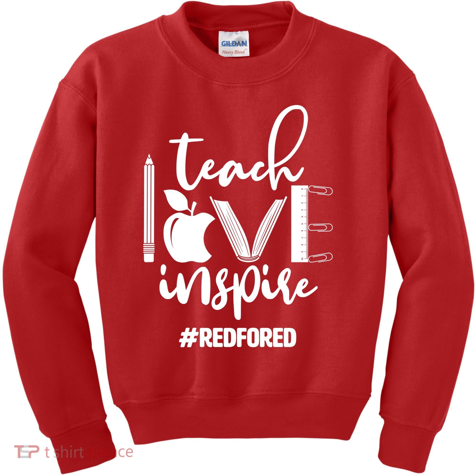 Teach Love Inspire #REDFORED Kids Sweatshirt