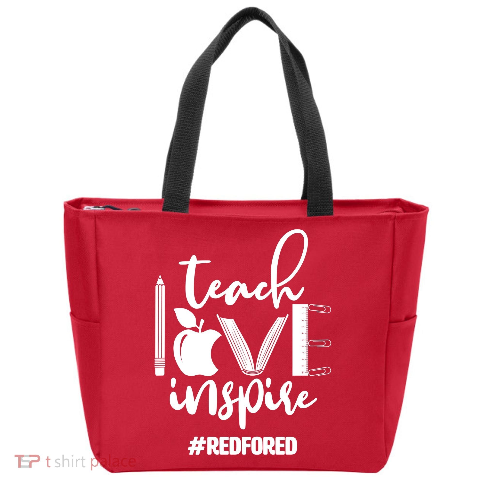 Teach Love Inspire #REDFORED Tote Bag