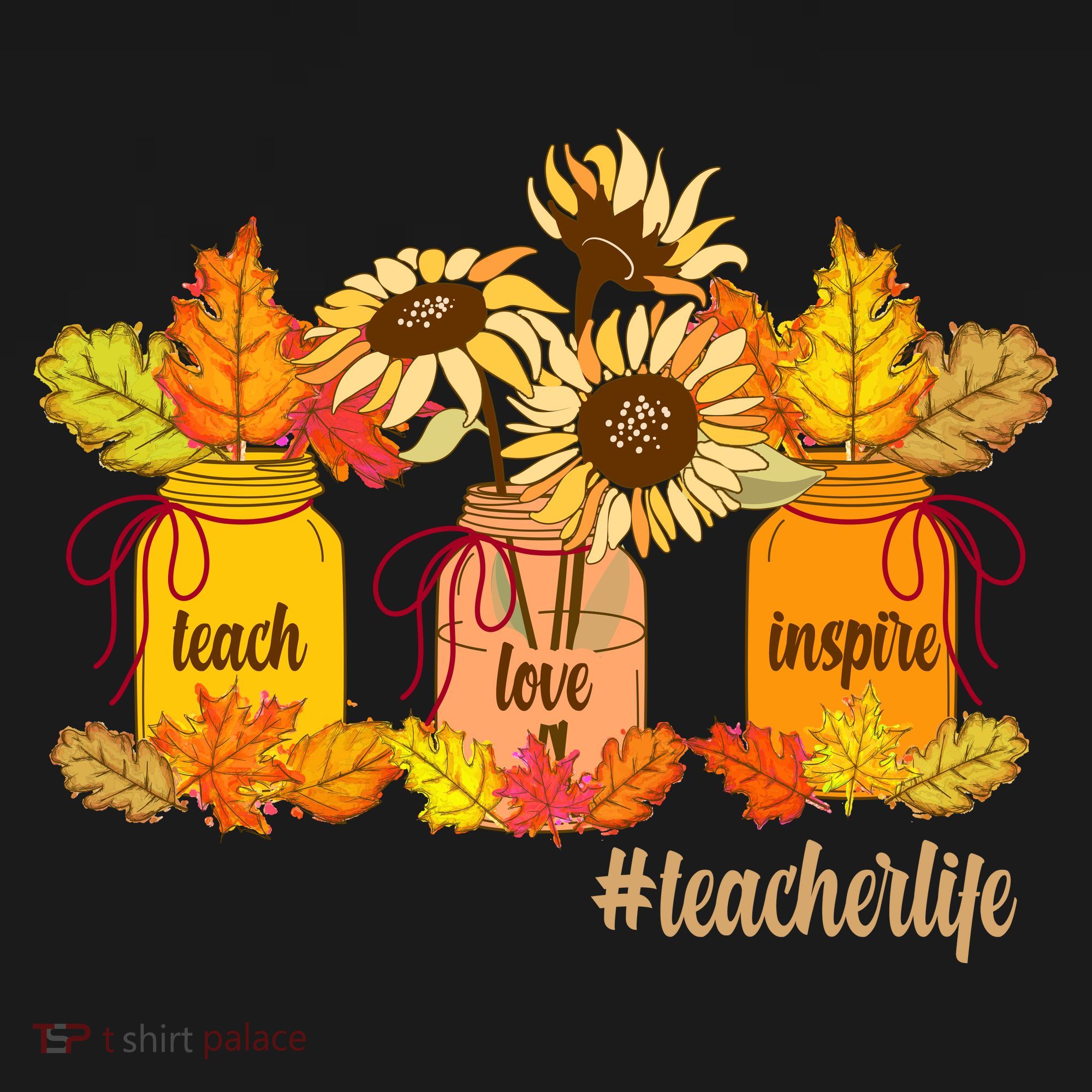 Teach Love Inspire Teacher Life Autumn season Hoodie