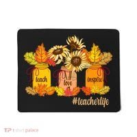 Teach Love Inspire Teacher Life Autumn season Mousepad thumb 0