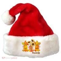 Teach Love Inspire Teacher Life Autumn season Santa Hat thumb 0
