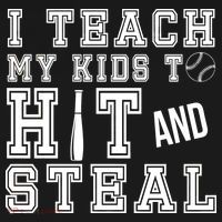 Teach My Kids To Hit And Steal Baseball Women's Tank Top thumb 5