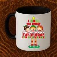 Teach The Cutest Elves Christmas Preschool Teacher Coffee Mug thumb 2