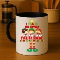 Teach The Cutest Elves Christmas Preschool Teacher Coffee Mug thumb 4