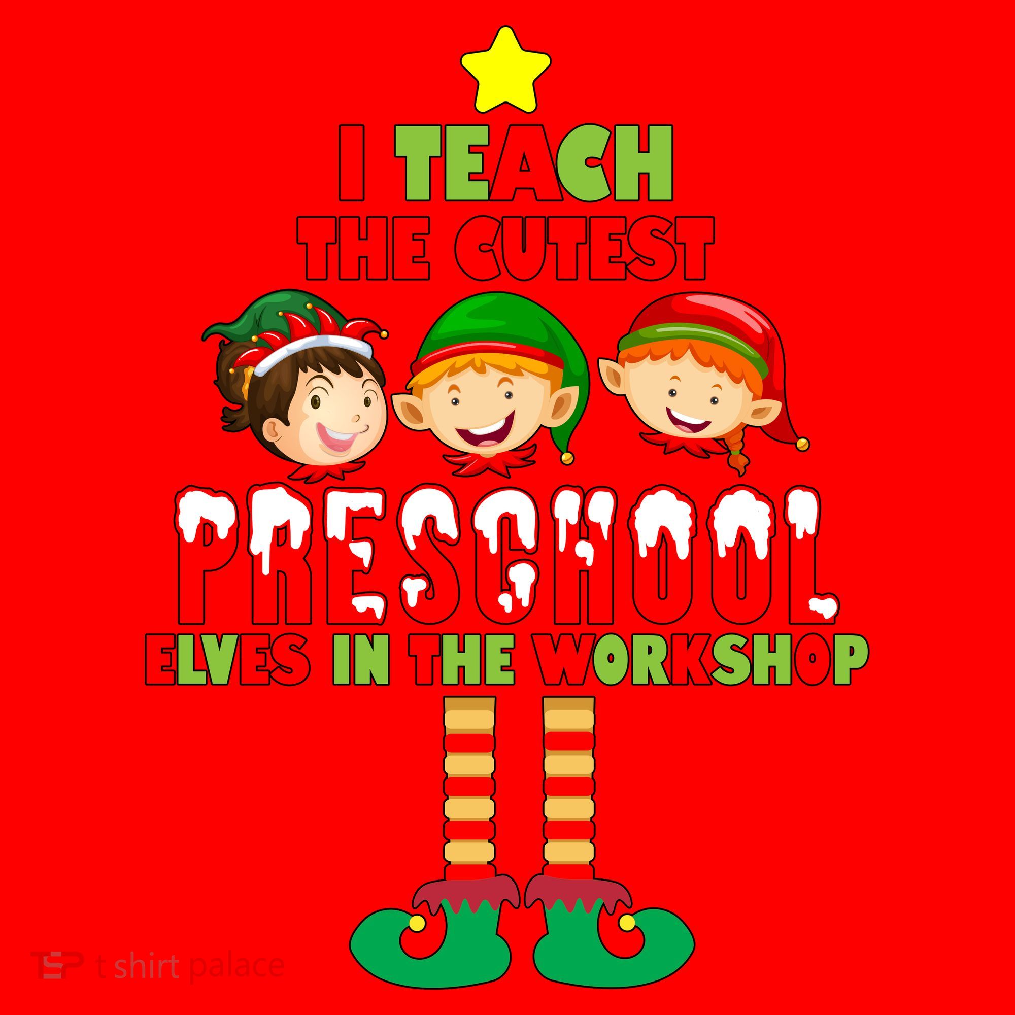 Teach The Cutest Elves Christmas Preschool Teacher Santa Hat