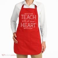 Teach With All Your Heart Apron thumb 2