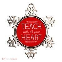 Teach With All Your Heart Ornament thumb 0