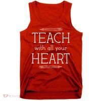 Teach With All Your Heart Tank Top thumb 0