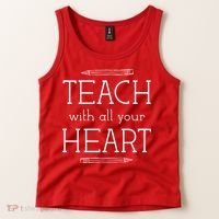 Teach With All Your Heart Tank Top thumb 2