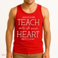 Teach With All Your Heart Tank Top thumb 3