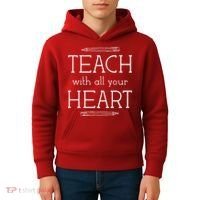 Teach With All Your Heart Kids Hoodie thumb 4