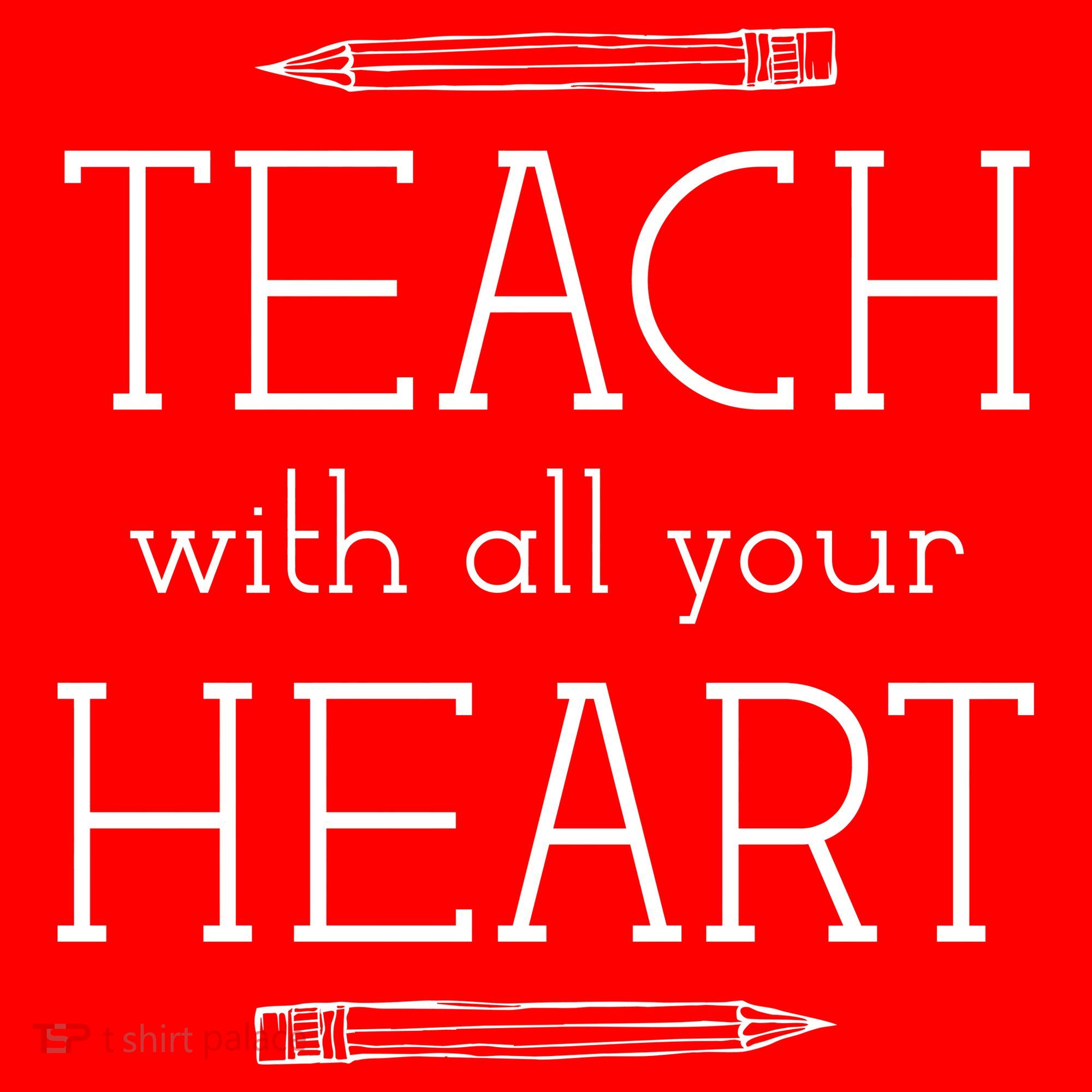 Teach With All Your Heart Kids Long Sleeve Shirt