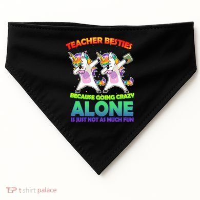 Teacher Besties USA-Made Doggie Bandana