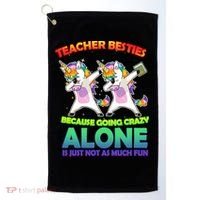 Teacher Besties Golf Towel thumb 0