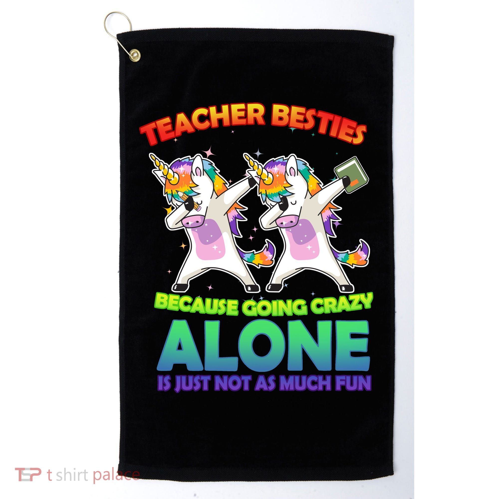 Teacher Besties Golf Towel