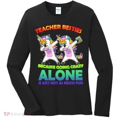 Teacher Besties Women's Long Sleeve Shirt
