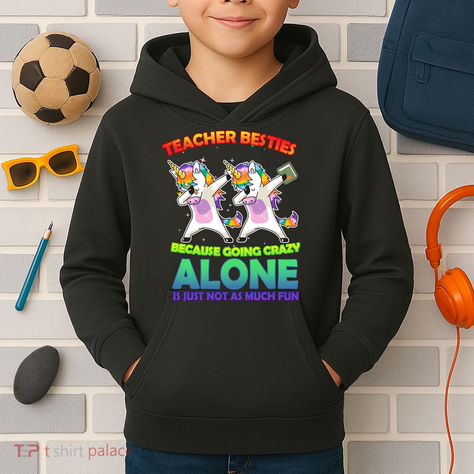 Teacher Besties Kids Hoodie
