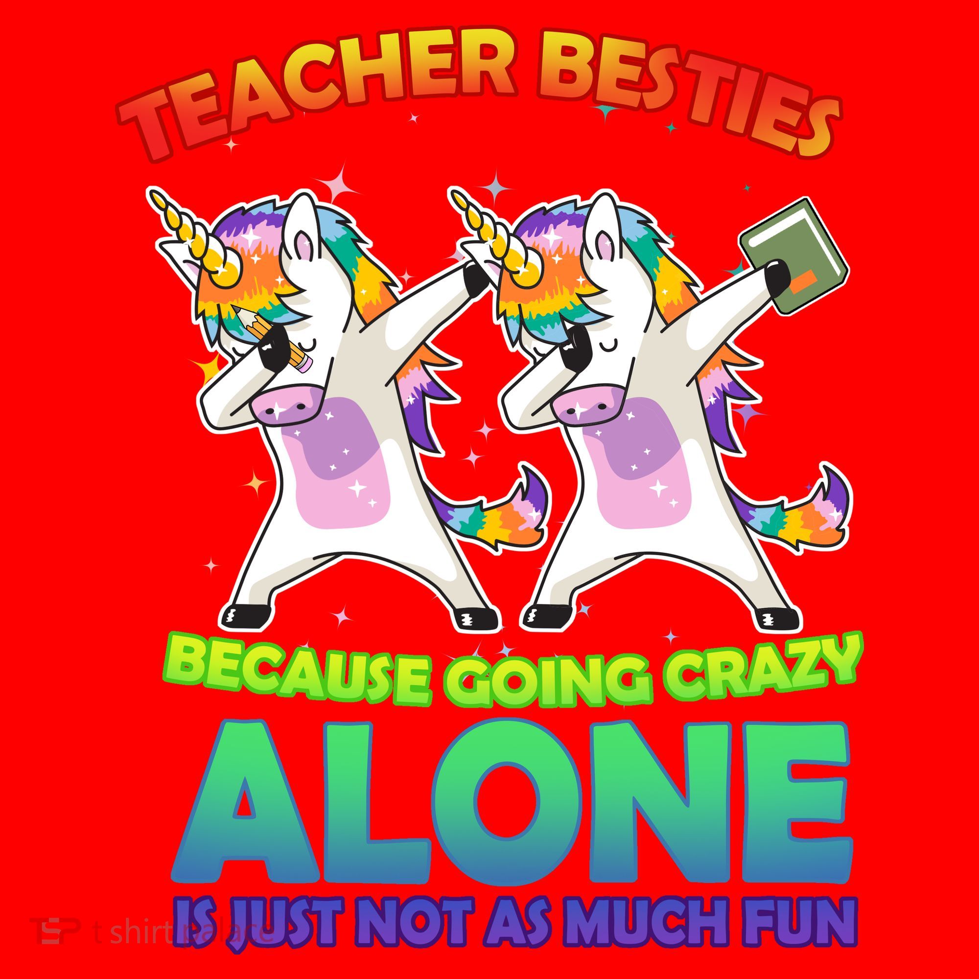 Teacher Besties Santa Hat