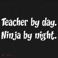 Teacher By Day Ninja By Night Long Sleeve Shirt thumb 2