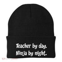 Teacher By Day Ninja By Night Beanie thumb 0
