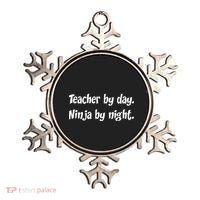 Teacher By Day Ninja By Night Ornament thumb 0