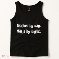 Teacher By Day Ninja By Night Tank Top thumb 2