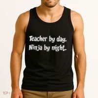Teacher By Day Ninja By Night Tank Top thumb 3