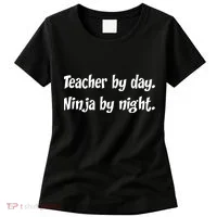 Teacher By Day Ninja By Night Women's T-Shirt thumb 0