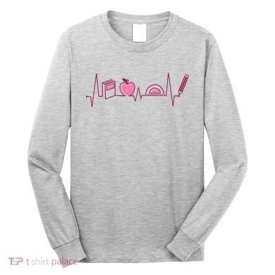 Teacher Heartbeat Long Sleeve Shirt