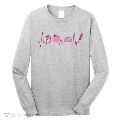 Teacher Heartbeat Long Sleeve Shirt