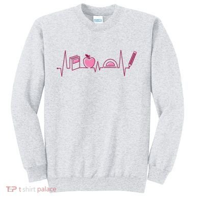 Teacher Heartbeat Sweatshirt