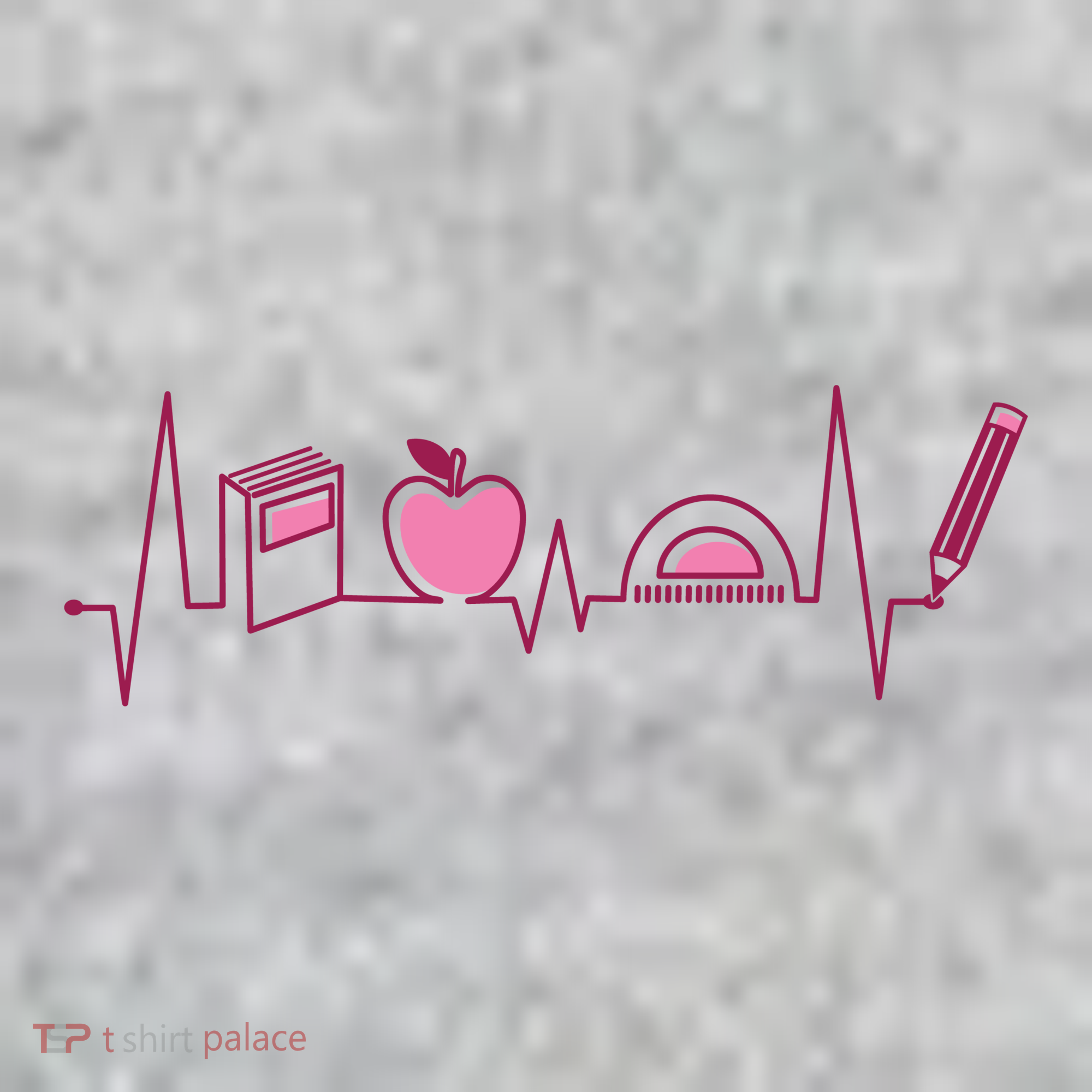 Teacher Heartbeat Pajama Set