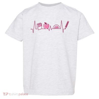 Teacher Heartbeat Toddler T-Shirt