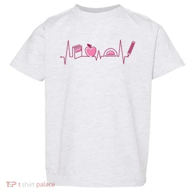 Teacher Heartbeat Toddler T-Shirt