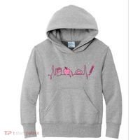 Teacher Heartbeat Kids Hoodie thumb 0