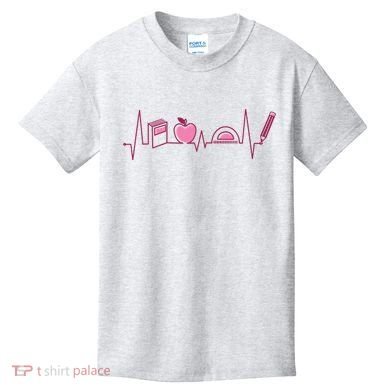 Teacher Heartbeat Kids T-Shirt