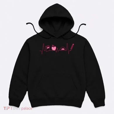 Teacher Heartbeat Hoodie